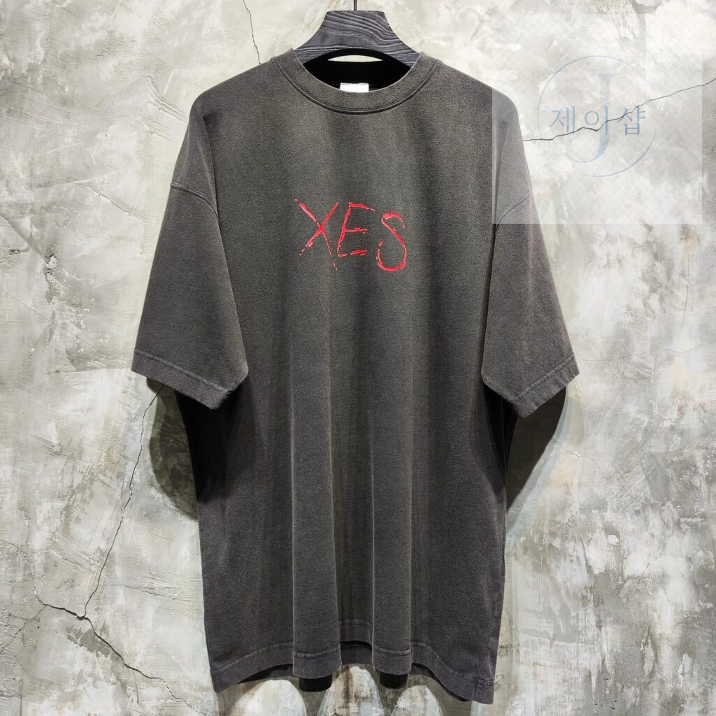 베트멍 24SS XES 프린팅 반팔 티셔츠 블랙 - 상세 이미지