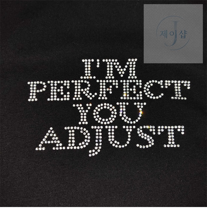 베트멍 ‘IM PERFECT YOU ADJUST’ 오버사이즈 반팔 티셔츠 - 상세 이미지