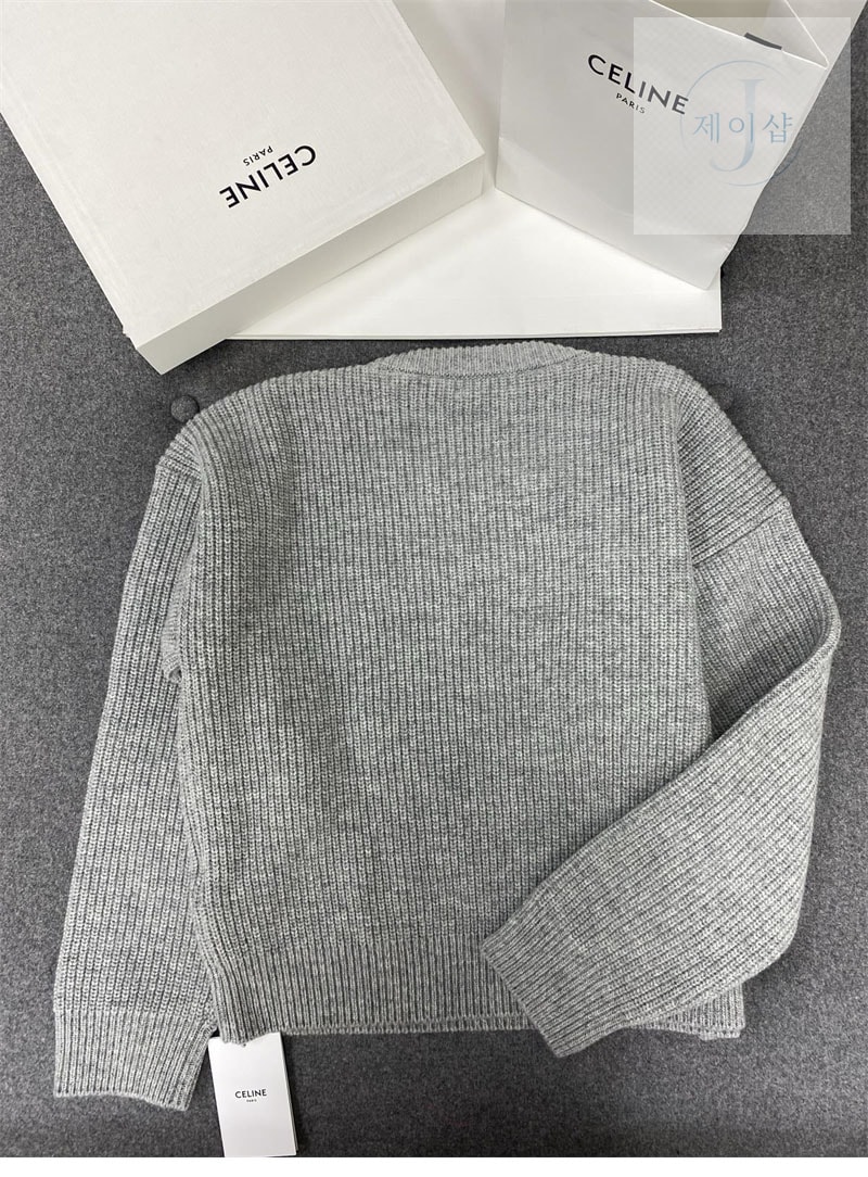 셀린느 르브드 울 크루넥 스웨터 （터보）