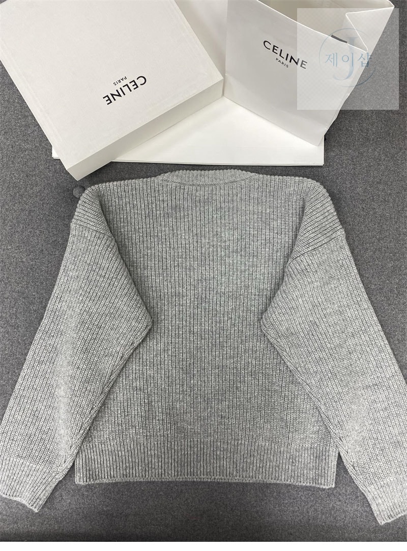 셀린느 르브드 울 크루넥 스웨터 （터보）