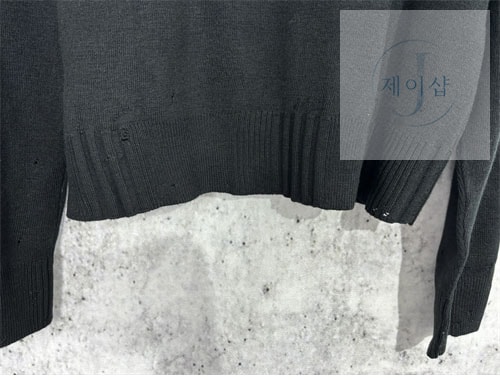 아크네 24SS 백로고 울 집업 가디건 - 상세 이미지