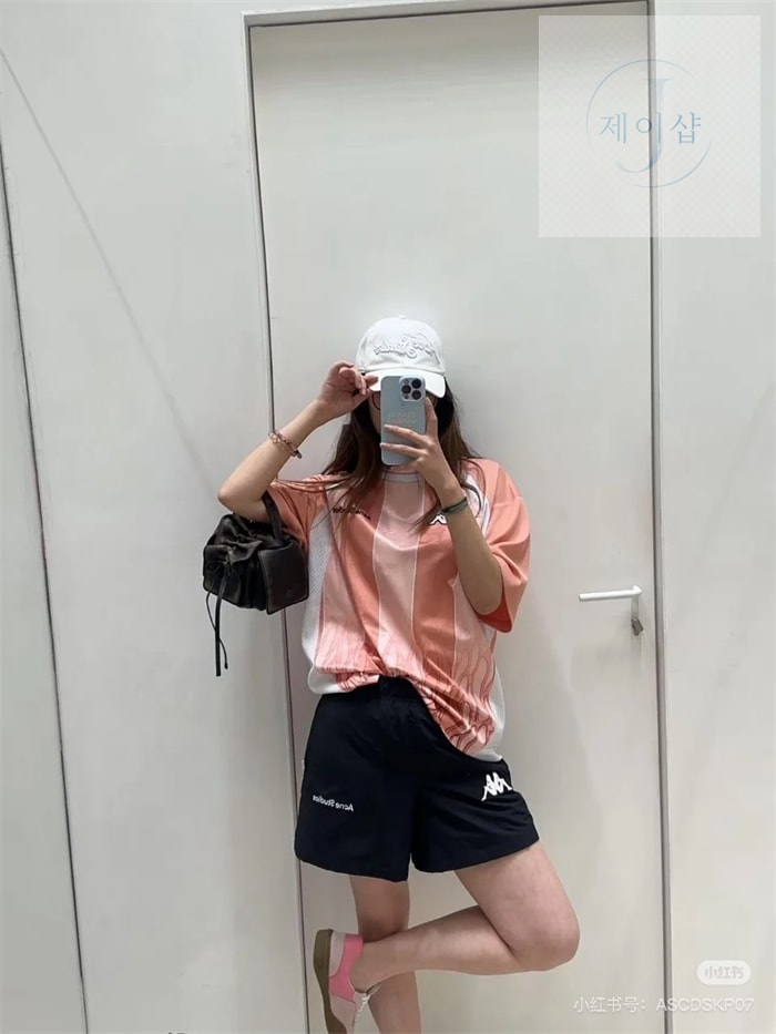아크네 x 카파 25SS 릴랙스 숏 팬츠 (세븐) - 상세 이미지