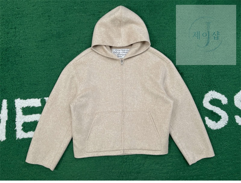 아크네 브러시드 캐시미어 울 후드 자켓（레어） - 상세 이미지