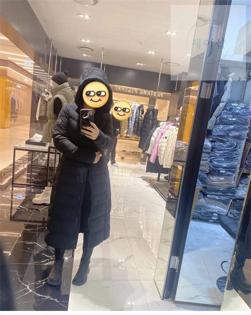 캐나다구스 클레어 Clair 다운 롱 패딩 코트 - 상세 이미지