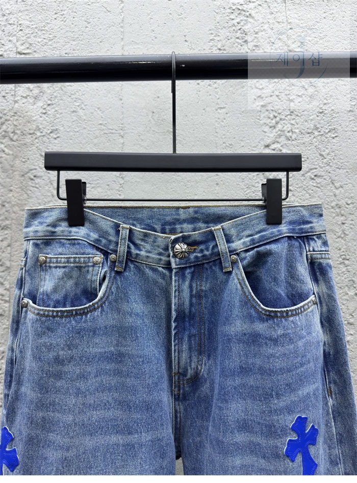 크롬하츠 멀티 크로스 데님 팬츠 - 상세 이미지