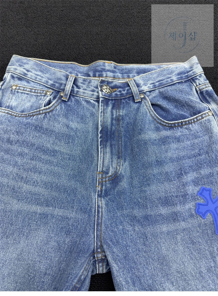 크롬하츠 멀티 크로스 데님 팬츠 - 상세 이미지