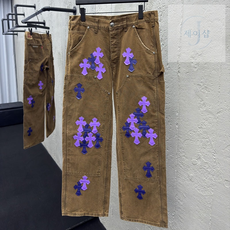 크롬하츠 멀티 크로스 카펜터 데님 팬츠