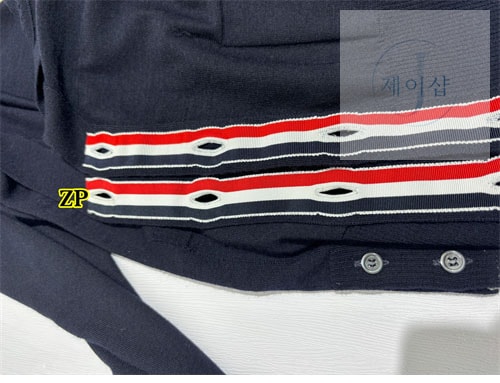 톰브라운 사선완장 4-Bar 여성용 울 가디건 - 상세 이미지