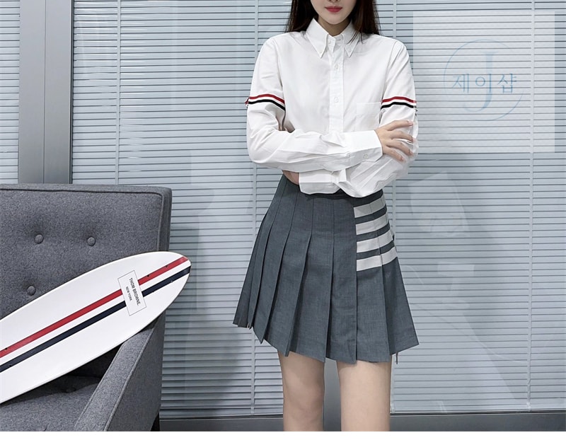 톰브라운 클래식 포플린 암밴드 셔츠（TJ공장） - 상세 이미지