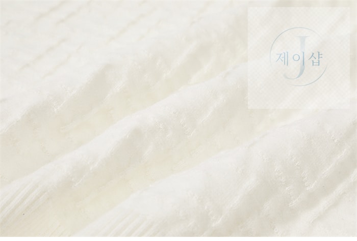 펜디 25SS FF 로고 반팔 니트（세븐） - 상세 이미지