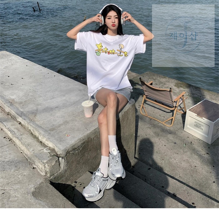 펜디 TAROUT 실비아 앤 바게트 티셔츠 - 상세 이미지