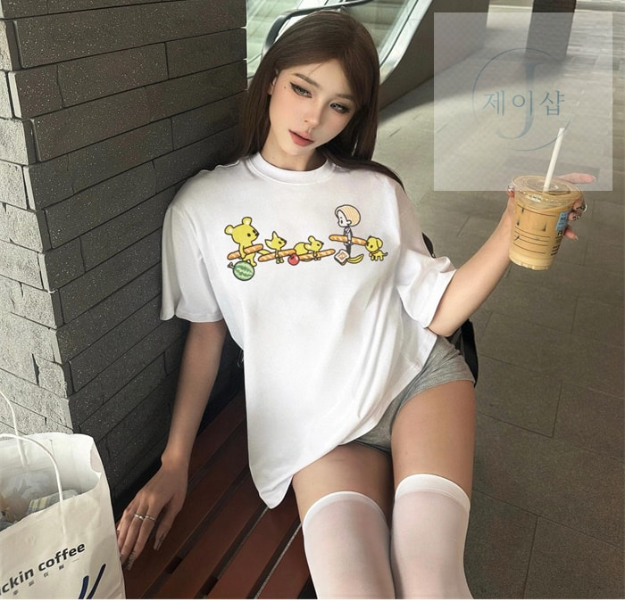 펜디 TAROUT 실비아 앤 바게트 티셔츠 - 상세 이미지