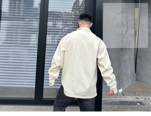 프라다 24SS 불 데님 블루종 셔츠 - 상세 이미지