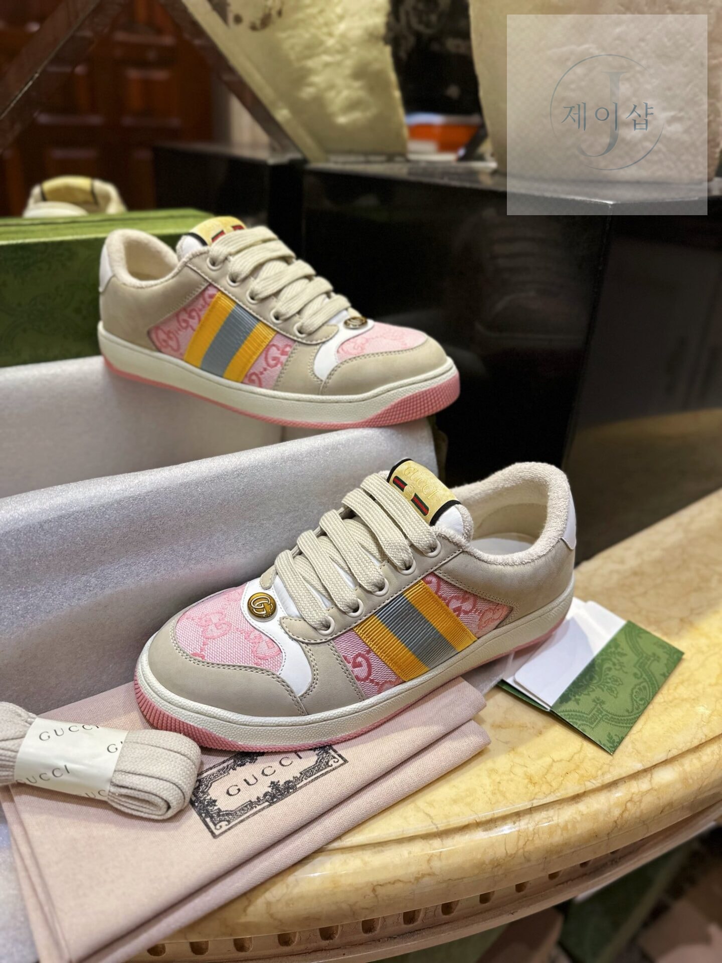 구찌 GG 모티브 스크리너 스니커즈 “35SIZE – 40SIZE” - 상세 이미지