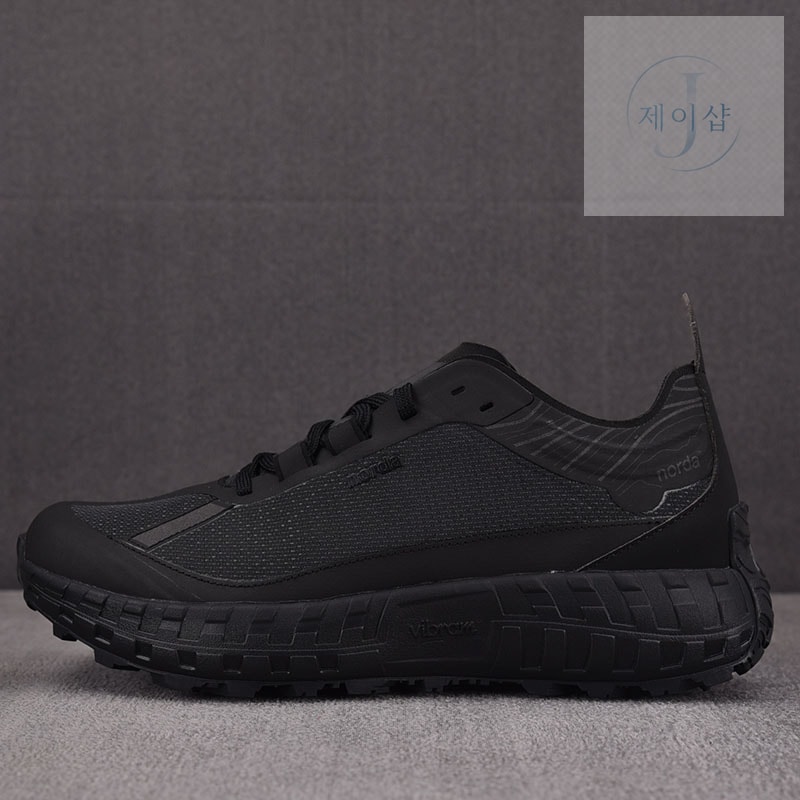 노다 001 스니커즈 블랙 Anti Slip Wear Resistant