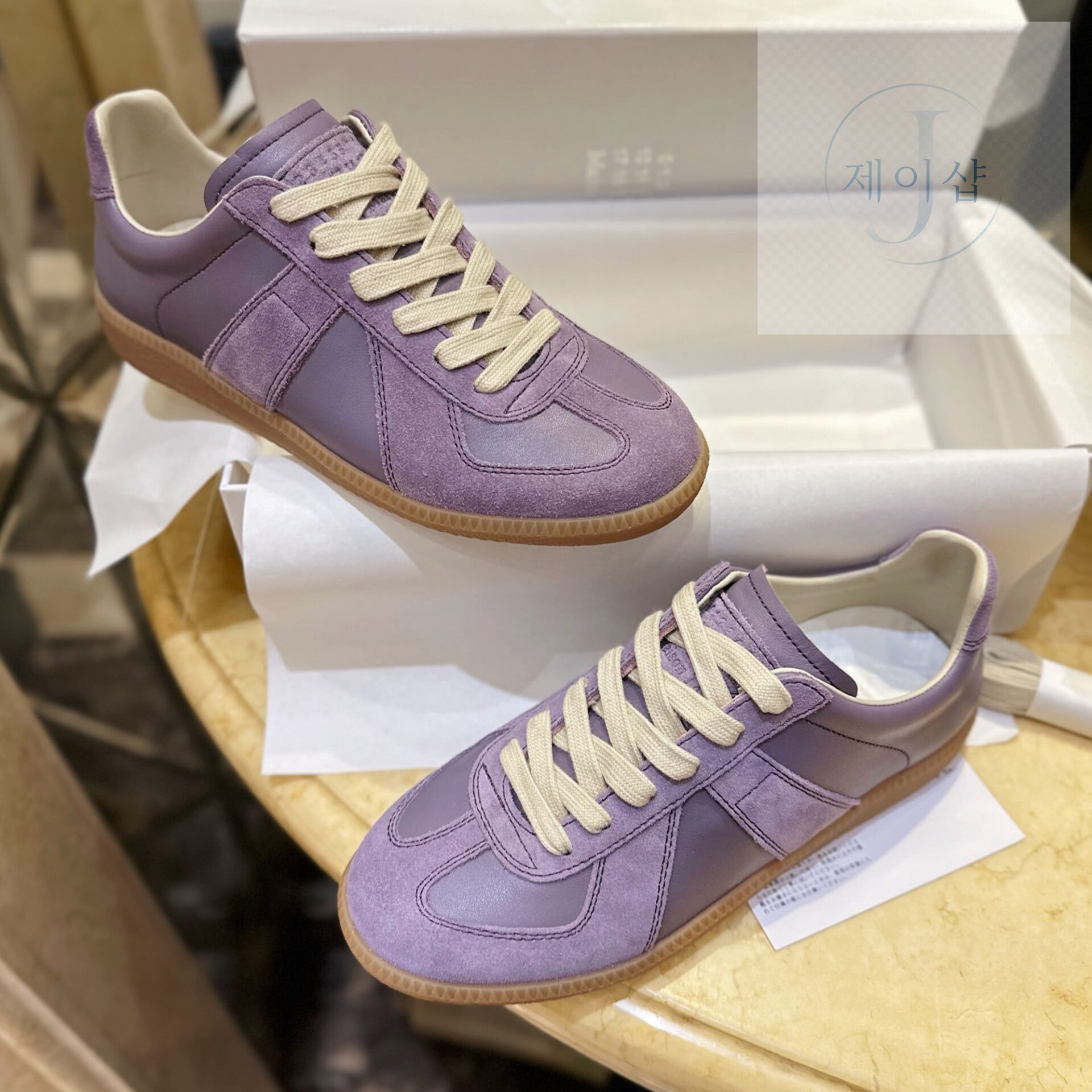 마르지엘라 레플리카 로우탑 라일락 스니커즈 “35SIZE – 40SIZE”