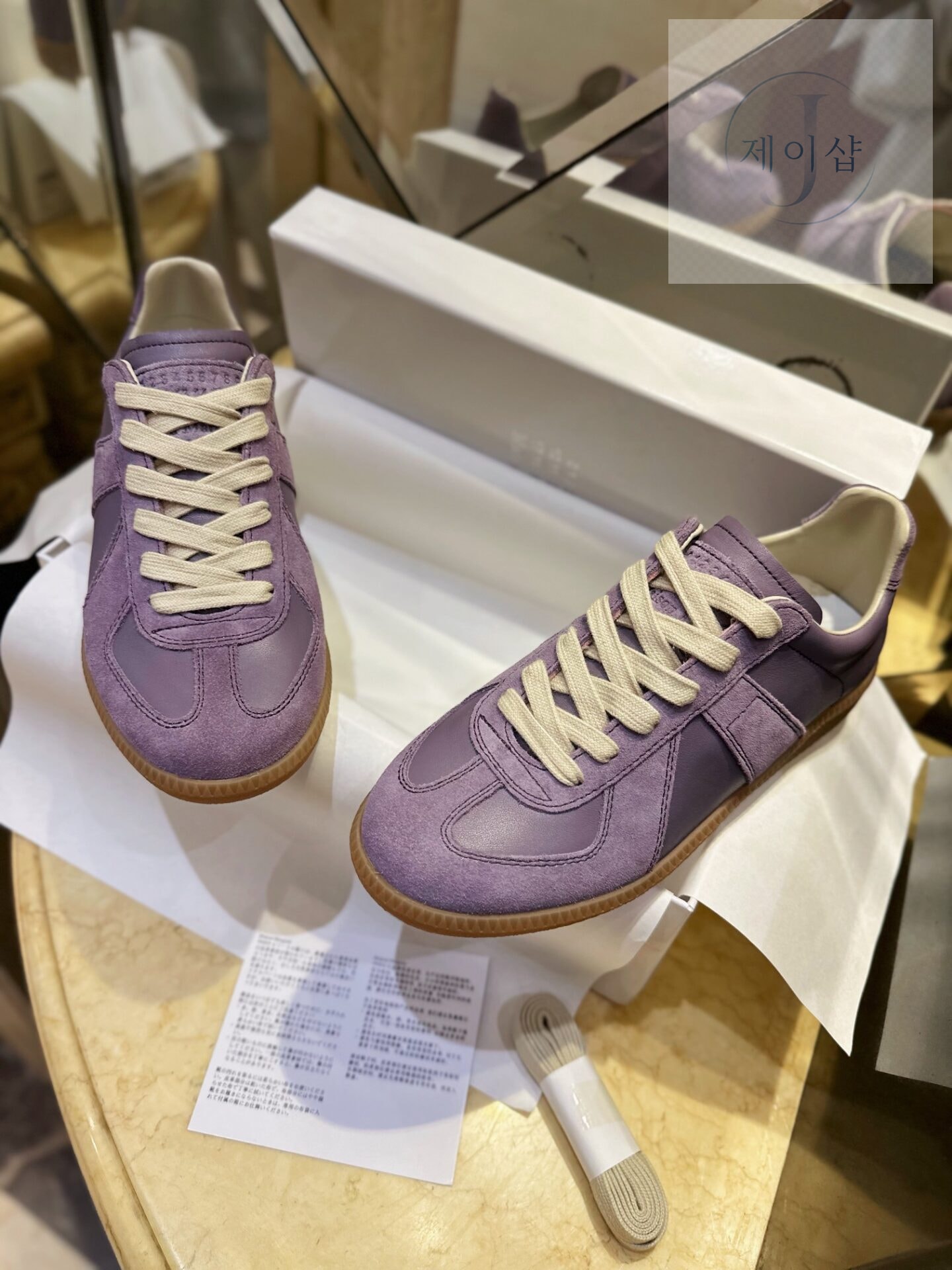 마르지엘라 레플리카 로우탑 라일락 스니커즈 “35SIZE – 40SIZE” - 상세 이미지