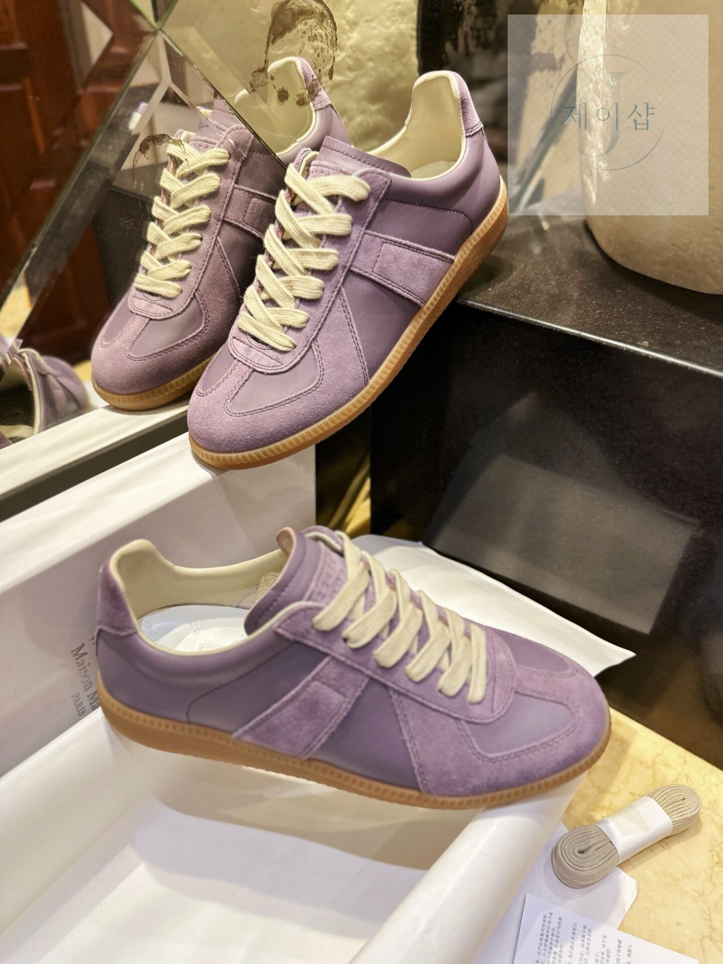 마르지엘라 레플리카 로우탑 라일락 스니커즈 “35SIZE – 40SIZE” - 상세 이미지