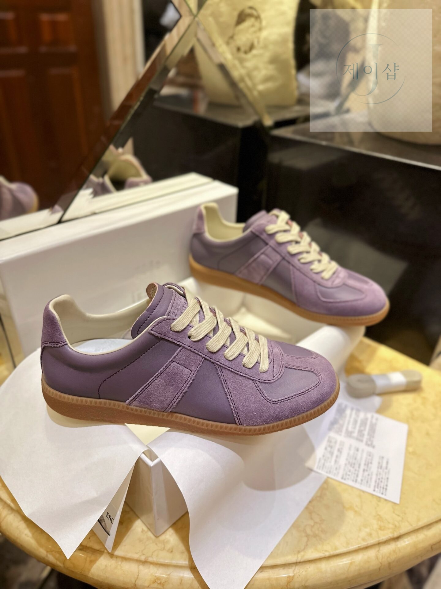 마르지엘라 레플리카 로우탑 라일락 스니커즈 “35SIZE – 40SIZE” - 상세 이미지