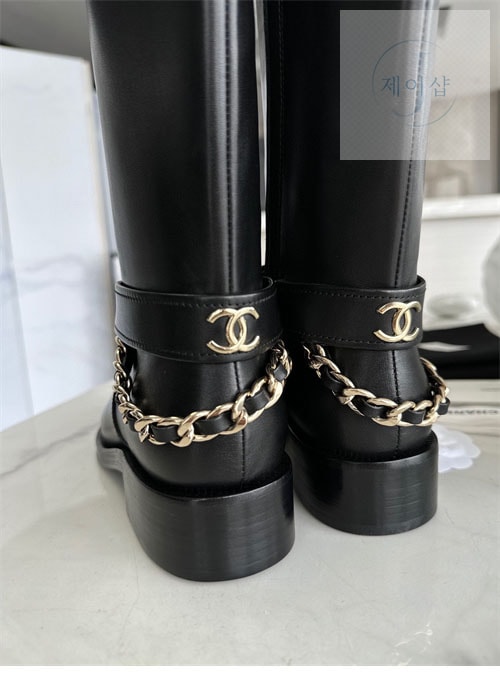 샤넬 23a 체인 하이 부츠 (TJ공장) - 상세 이미지