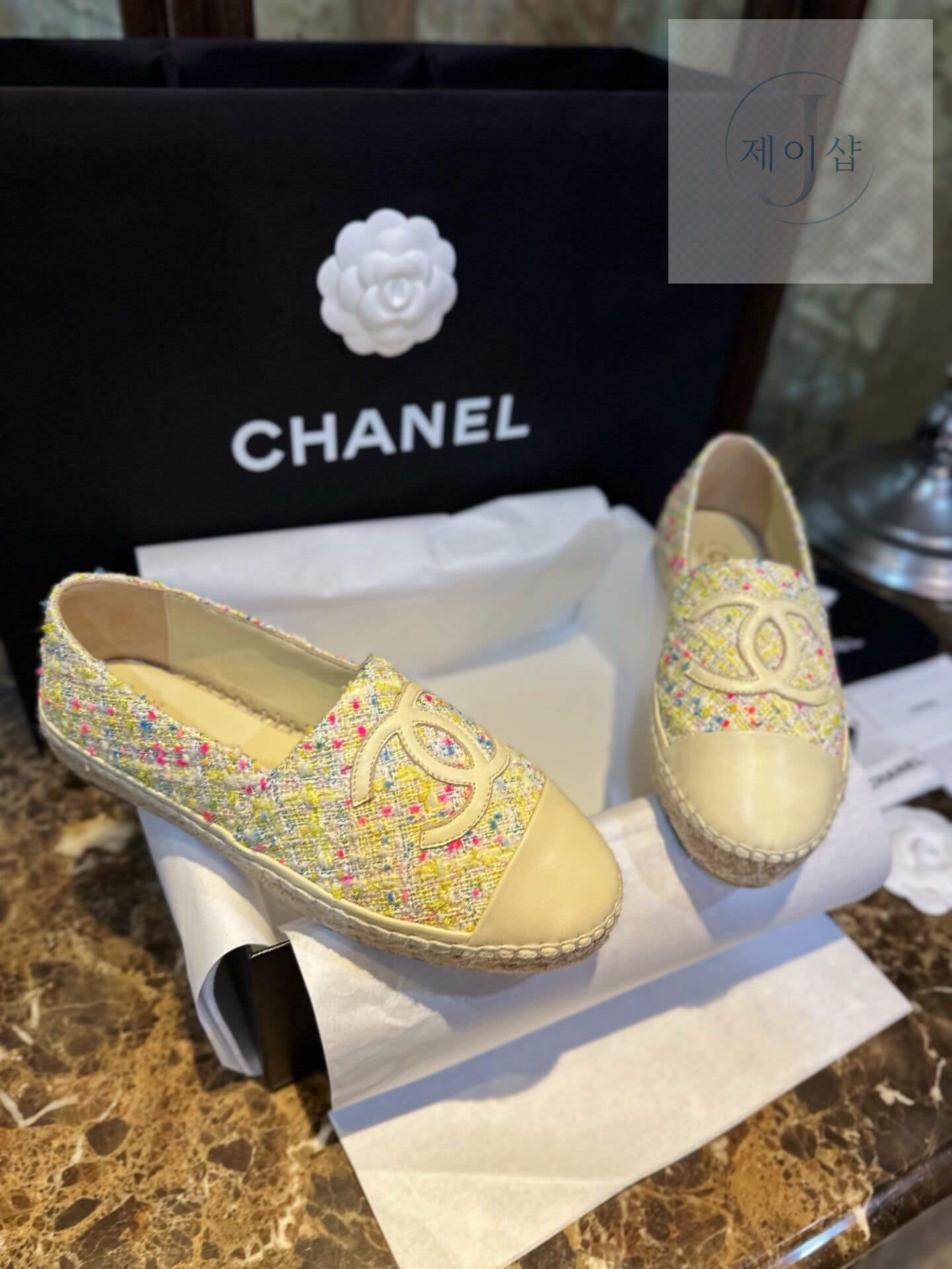 샤넬 트위드 멀티컬러 에스파듀 “35SIZE – 41SIZE” - 상세 이미지