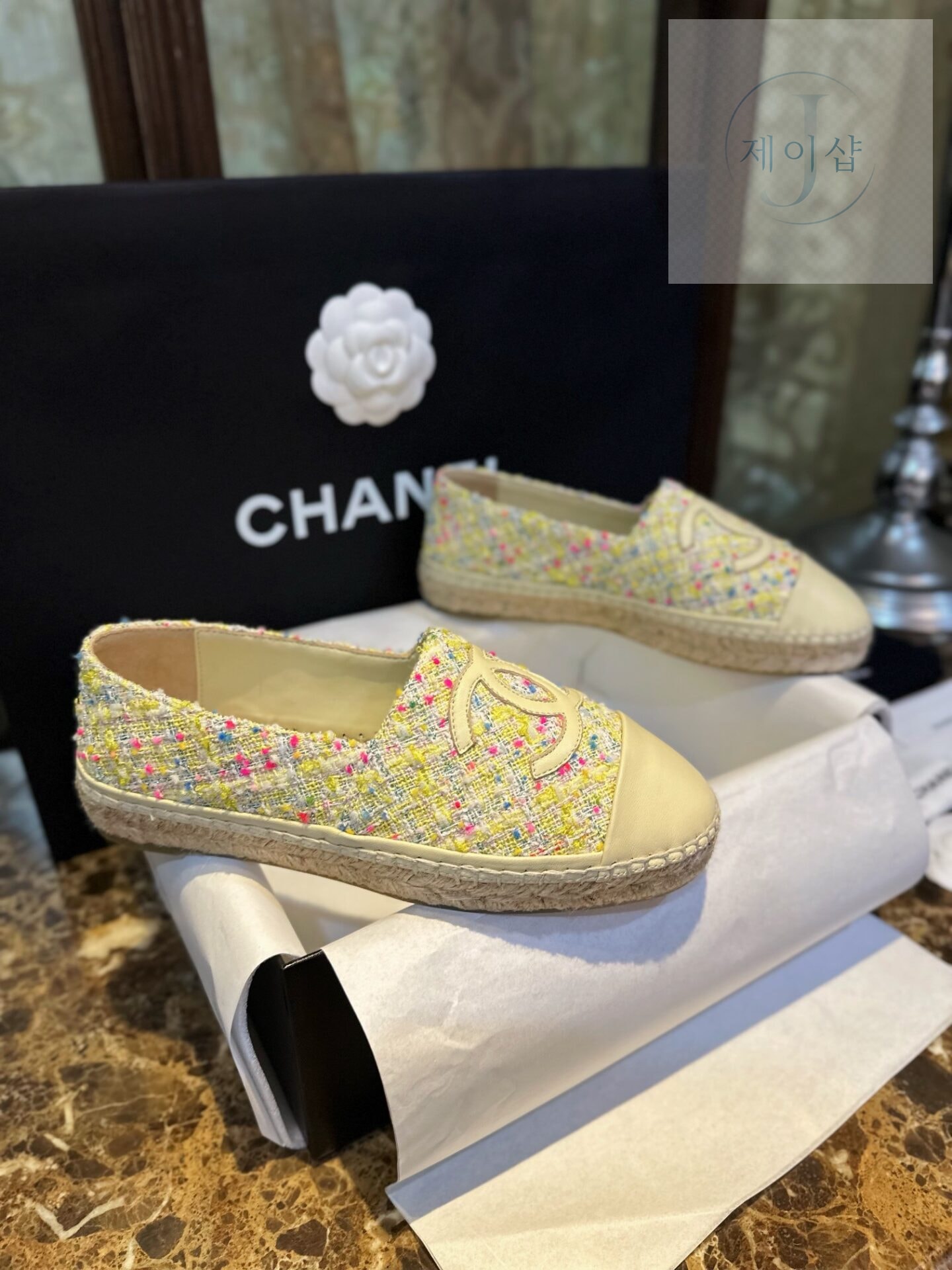 샤넬 트위드 멀티컬러 에스파듀 “35SIZE – 41SIZE” - 상세 이미지