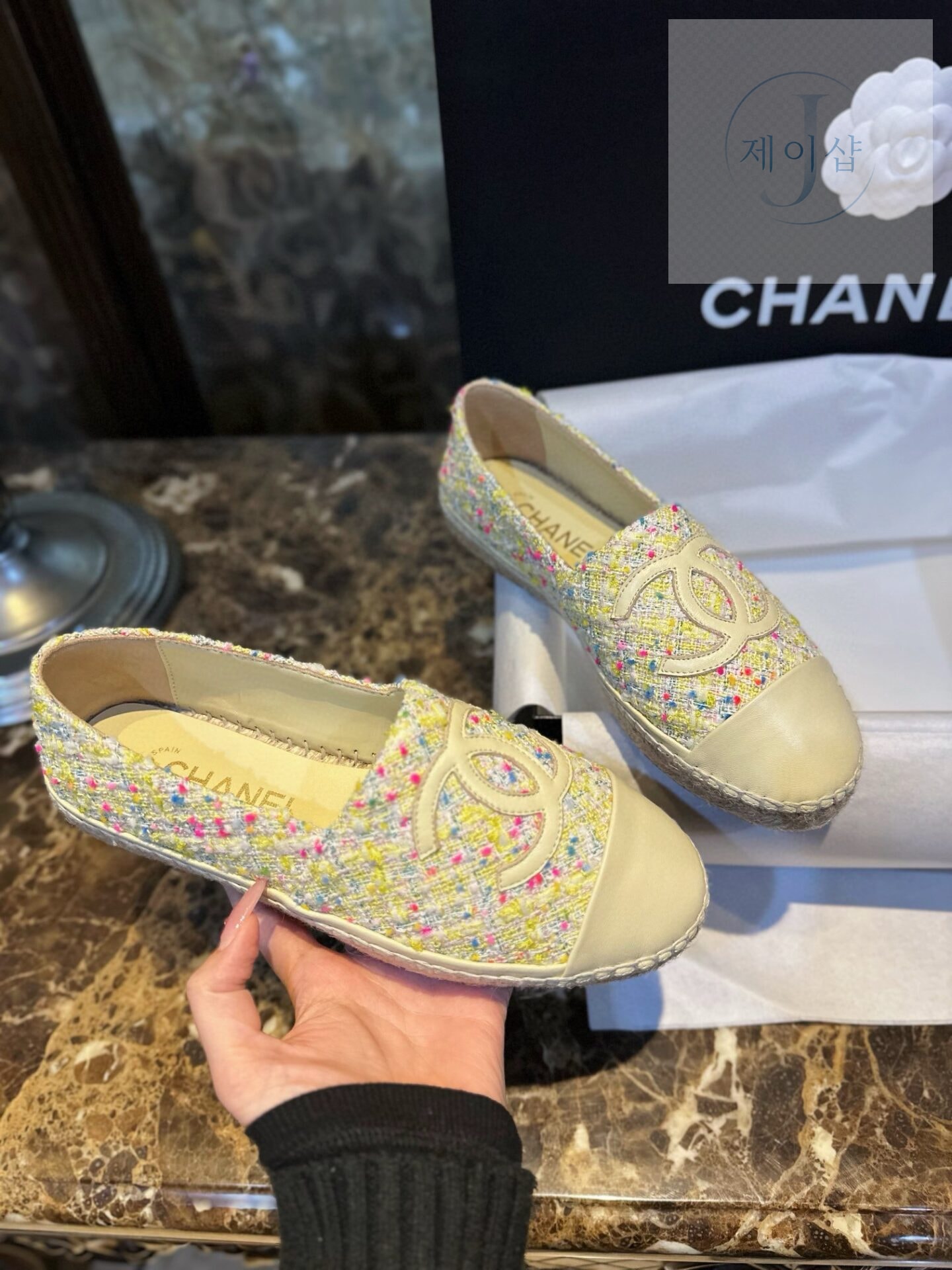 샤넬 트위드 멀티컬러 에스파듀 “35SIZE – 41SIZE” - 상세 이미지