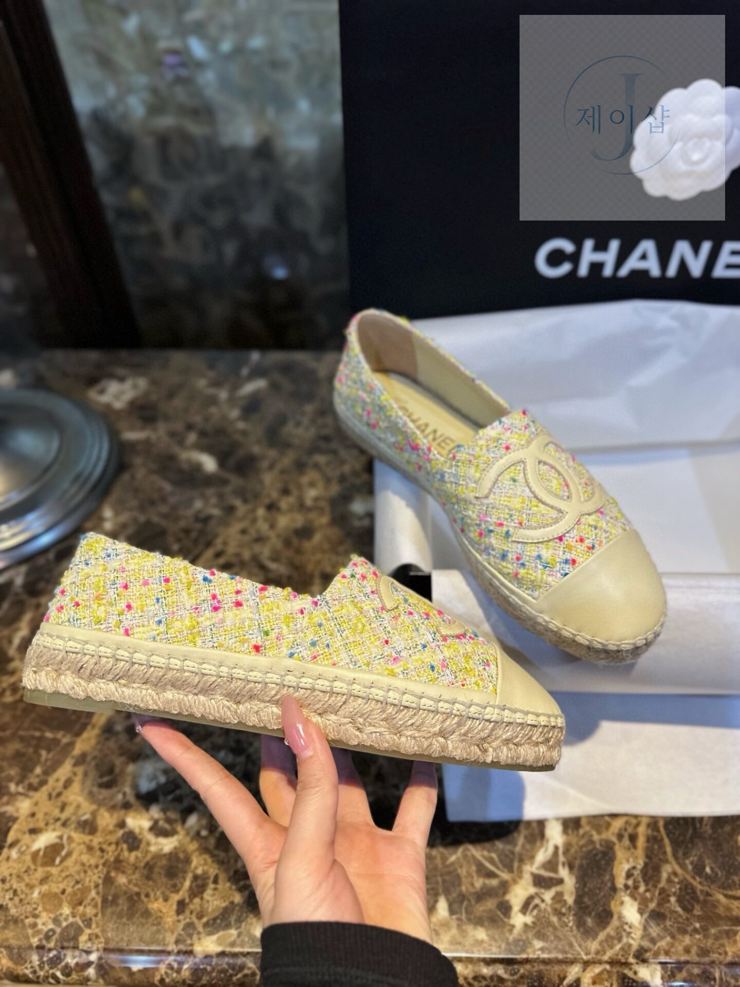 샤넬 트위드 멀티컬러 에스파듀 “35SIZE – 41SIZE” - 상세 이미지