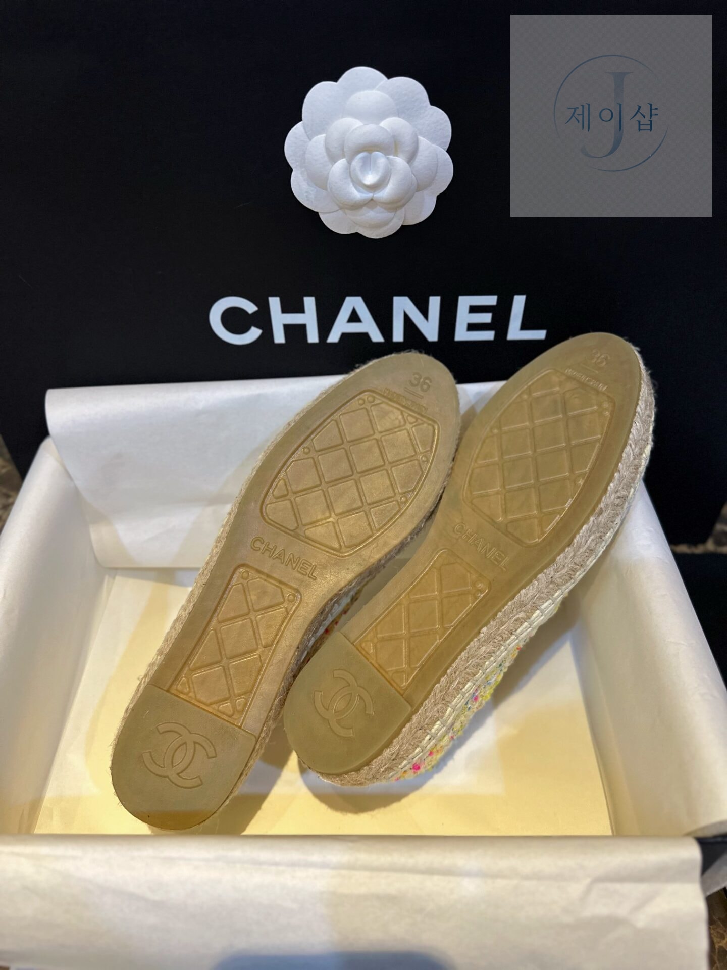 샤넬 트위드 멀티컬러 에스파듀 “35SIZE – 41SIZE” - 상세 이미지