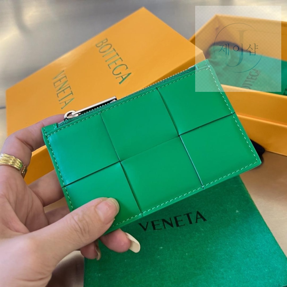 Bottega Veneta Zipped Card Case - 상세 이미지