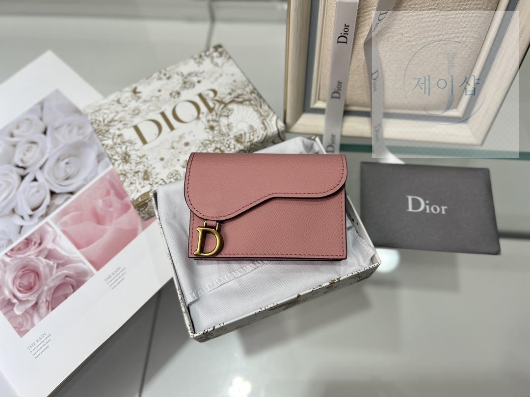 Dior Saddle Flap Card Holder