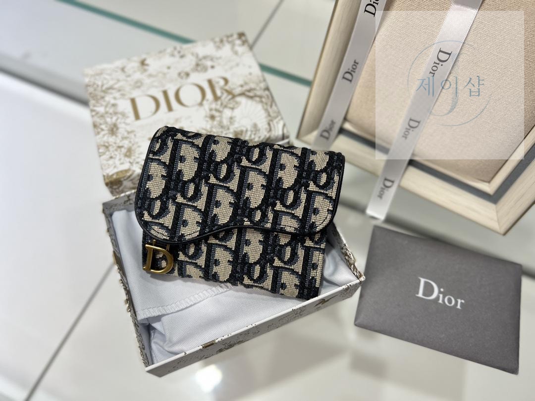 Dior Saddle Lotus Oblique Wallet