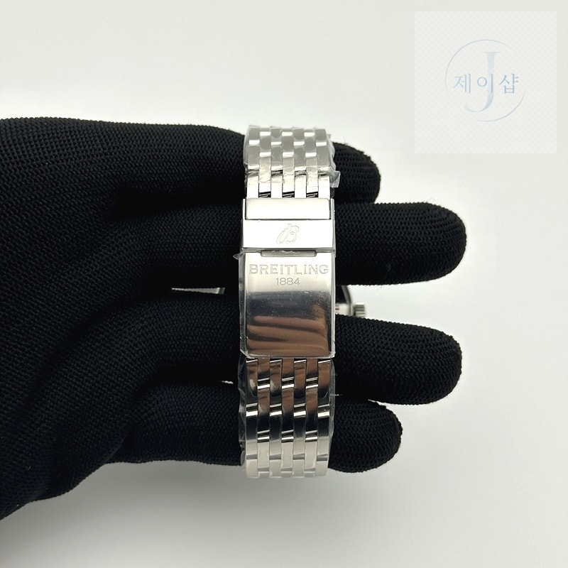 TF공장 38MM 브라이틀링 내비타이머 블랙다이얼 악어가죽스트랩 Navitimer 1 SS 38mm Black Bezel Black Dial on Black Croco Strap A2824