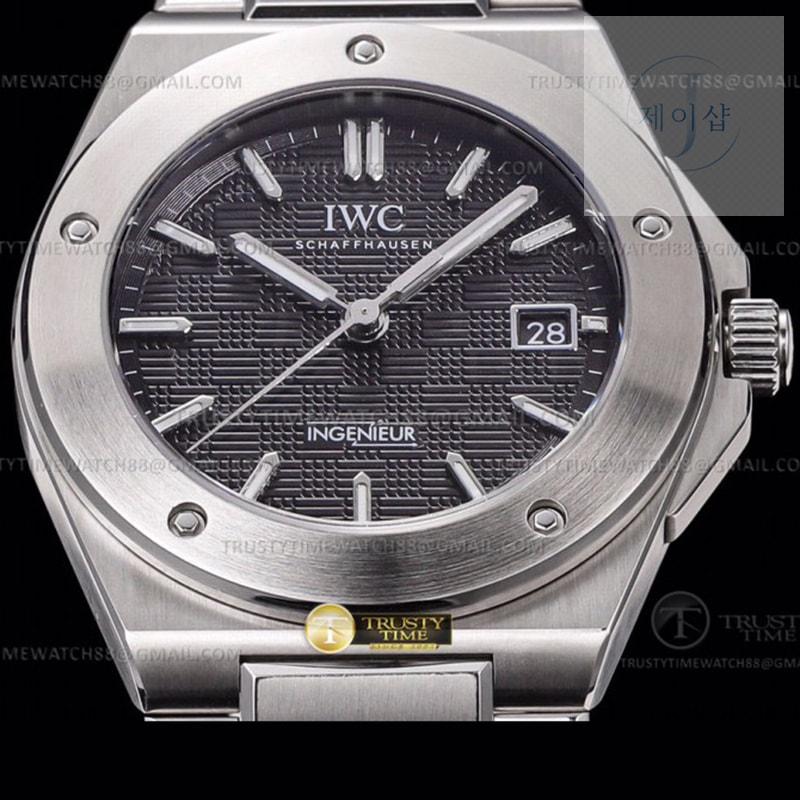 GH공장 IWC 인제니어 블랙다이얼 브레이슬릿 IWC0555B – Ingenieur Auto SS_SS Black GHF MY9015