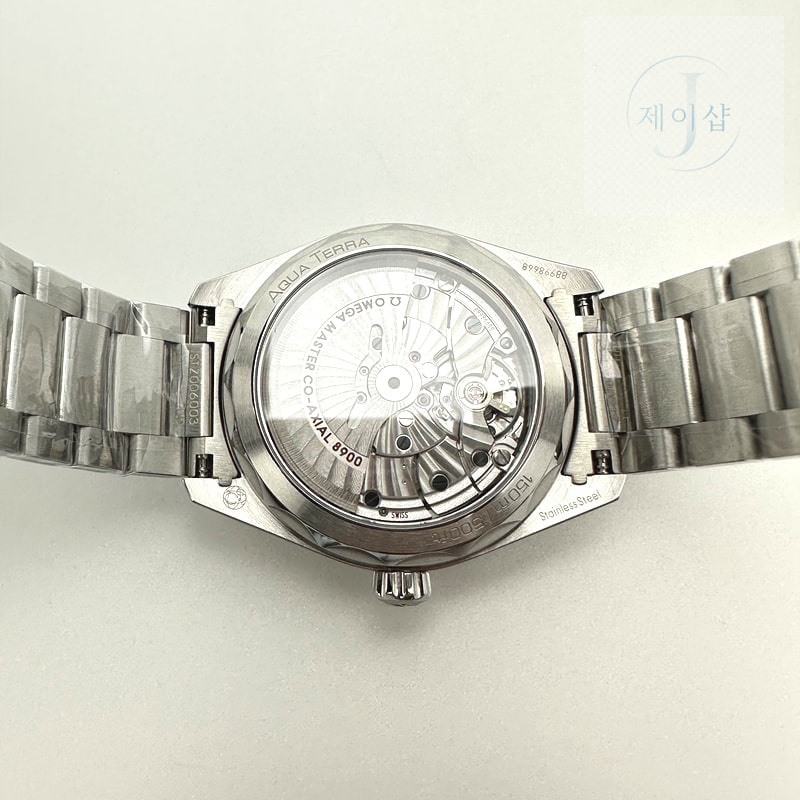 VS공장 오메가 씨마스터 아쿠아테라 150m 블랙다이얼 그린핸즈 브레이슬릿 41mm Aqua Terra 150M Master Chronometers Black Dial Green Hand on SS Bracelet A8900 Super Clone