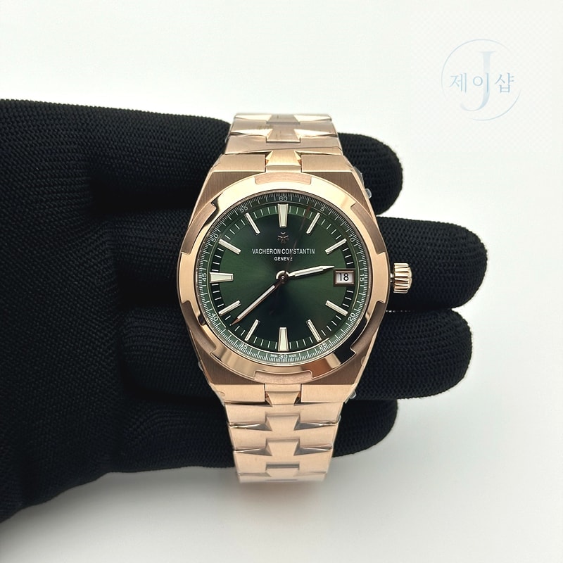 8F공장 바쉐론콘스탄틴 오버시즈 4500V 로즈골드금통 그린다이얼 브레이슬릿 Overseas 4500V RG 8F 1:1 Best Edition Green Dial on RG Bracelet A5100