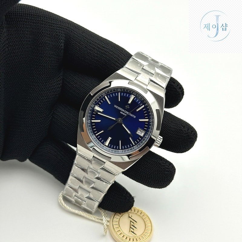 ZF공장 바쉐론콘스탄틴 오버시즈 4500V 스틸 블루다이얼 브레이슬릿 Overseas 4500V SS ZF 1:1 Best Edition Blue Dial on SS Bracelet A5100