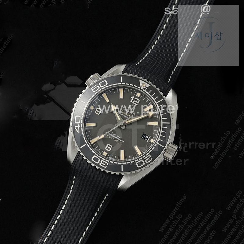 VS공장 오메가 씨마스터 플래닛오션 600M 그레이다이얼 블랙러버스트랩 Planet Ocean 43.5mm SS VSF 1_1 Best Edition Gray Bezel Gray Dial on Black Rubber Strap A8900 Super Clone