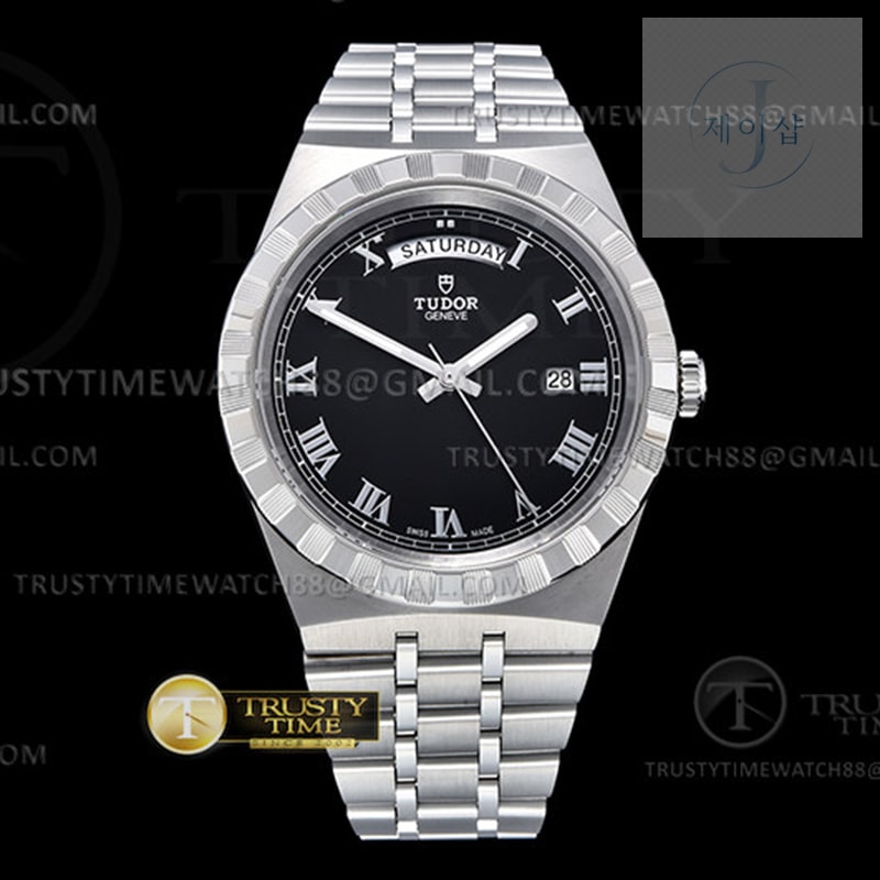 V7공장 튜더 로얄 28600 스틸 블랙다이얼 로만인덱스 브레이슬릿 Tudor Royal 28600 41mm SS_SS Blk_Rmn V7F A2836