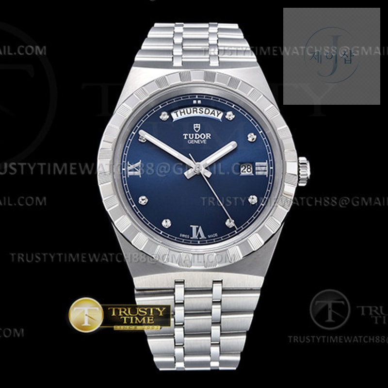 V7공장 튜더 로얄 28600 스틸 블루다이얼 8p인덱스 브레이슬릿 Tudor Royal 28600 41mm SS_SS Blue_Dia V7F A2836