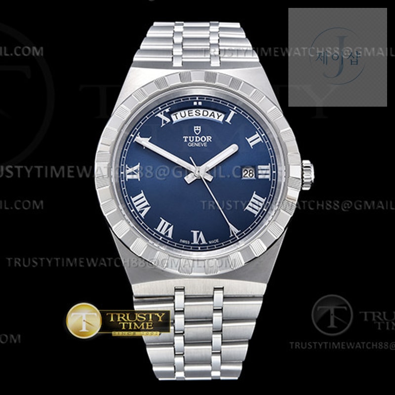 V7공장 튜더 로얄 28600 스틸 블루다이얼 로만인덱스 브레이슬릿 Tudor Royal 28600 41mm SS_SS Blue_Rmn V7F A2836