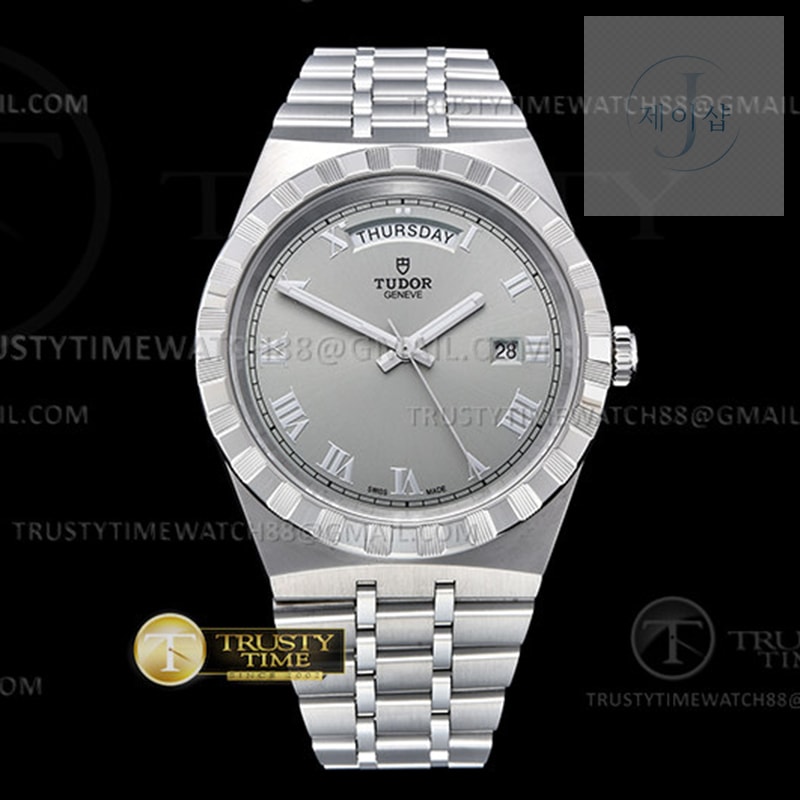 V7공장 튜더 로얄 28600 스틸 실버다이얼 로만인덱스 브레이슬릿 Tudor Royal 28600 41mm SS_SS Silv_Rmn V7F A2836