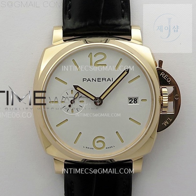 VS공장 파네라이 PAM1336 화이트다이얼 블랙버러스트랩 PAM1336 Y RG VSF 1_1 Best Edition White Dial on Black Leather Strap Asian P900
