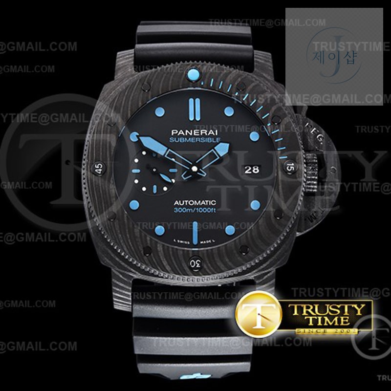 VS공장 파네라이 PAM1616 카보테크 블랙다이얼 러버스트랩 PAM1616 Carbotech Submersible 47mm CB_RU VSF P9000