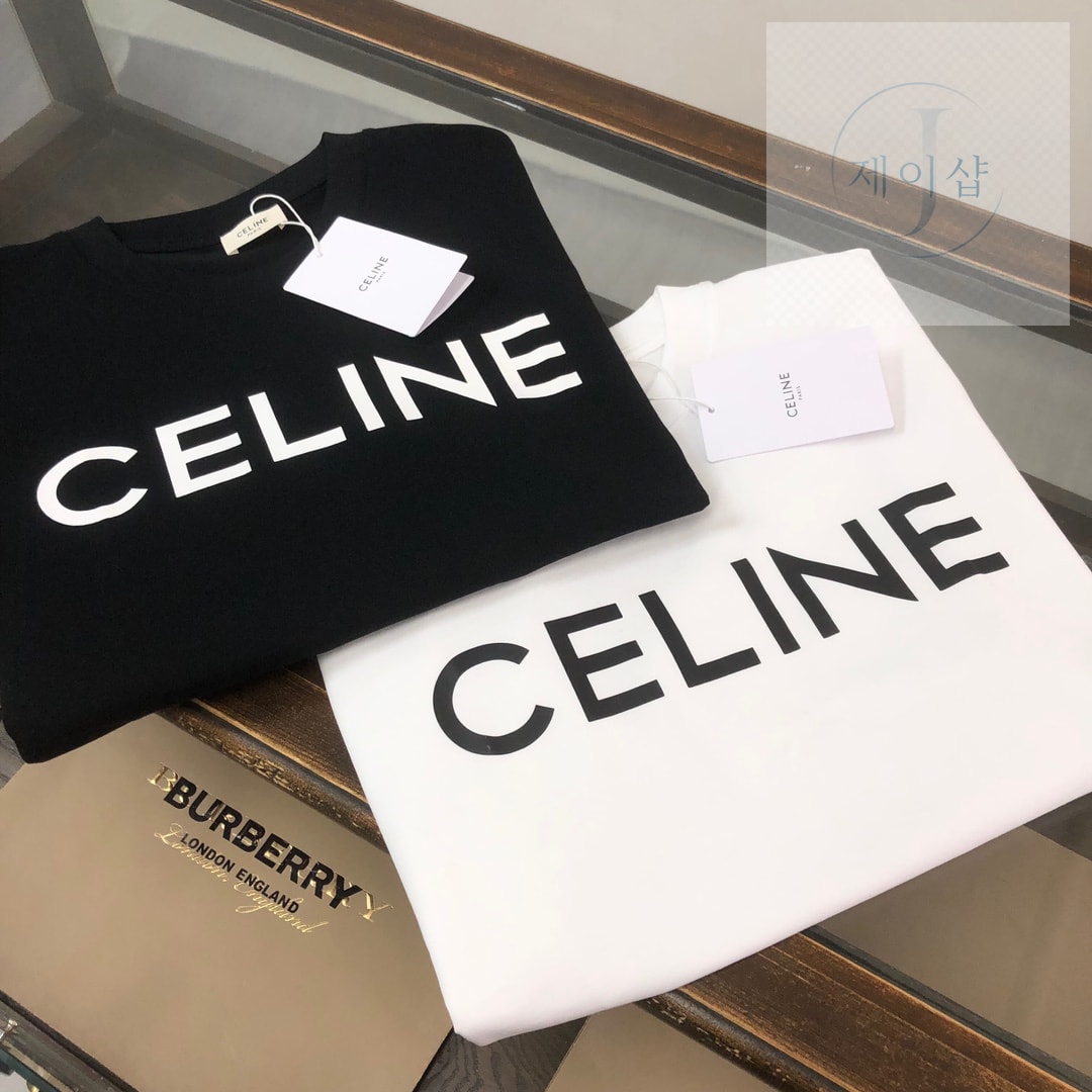 셀린느 로고 루즈 티셔츠