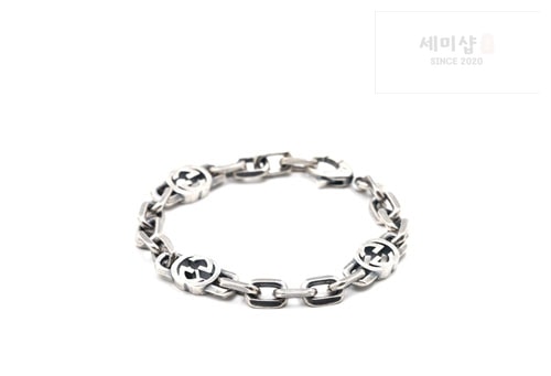 Gucci 구찌 스털링 인터로킹 G 실버 팔찌 악세사리 6번 이미지