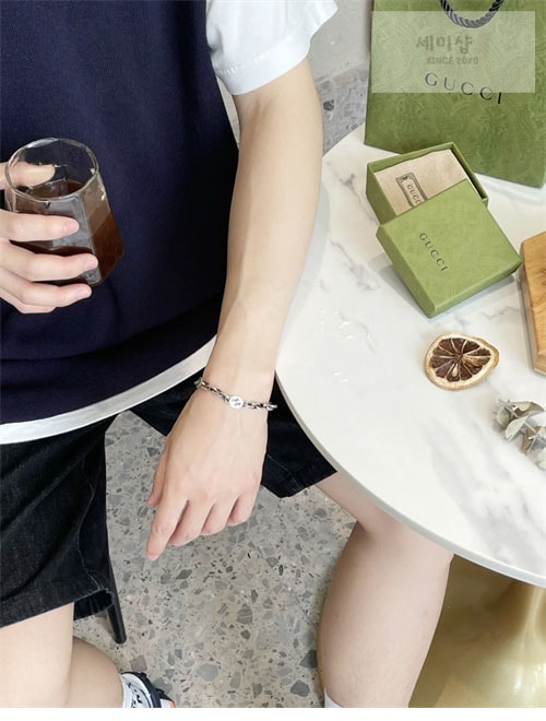 Gucci 구찌 스털링 인터로킹 G 실버 팔찌 악세사리 8번 이미지