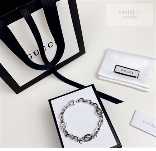 Gucci 구찌 인터로킹 G 실버 팔찌 악세사리 7번 이미지