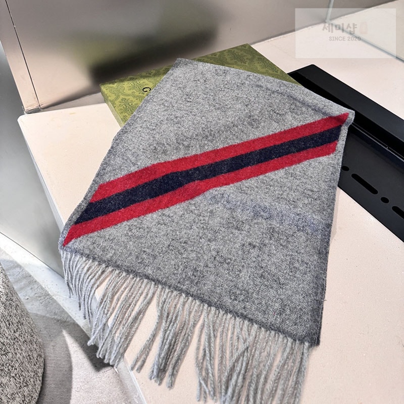 Gucci 구찌 GG 웹 울 머플러 악세사리 1번 이미지