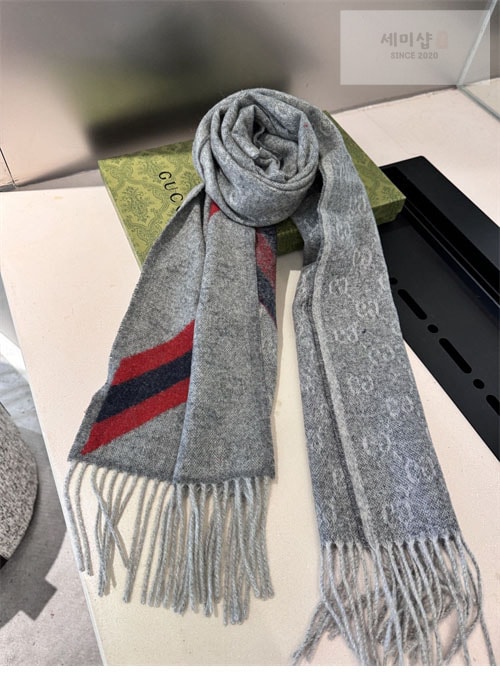 Gucci 구찌 GG 웹 울 머플러 악세사리 6번 이미지